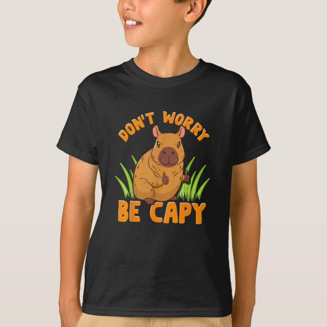 Camiseta Presente de Capivara Fofa Engraçado Dono Amante de (Frente)