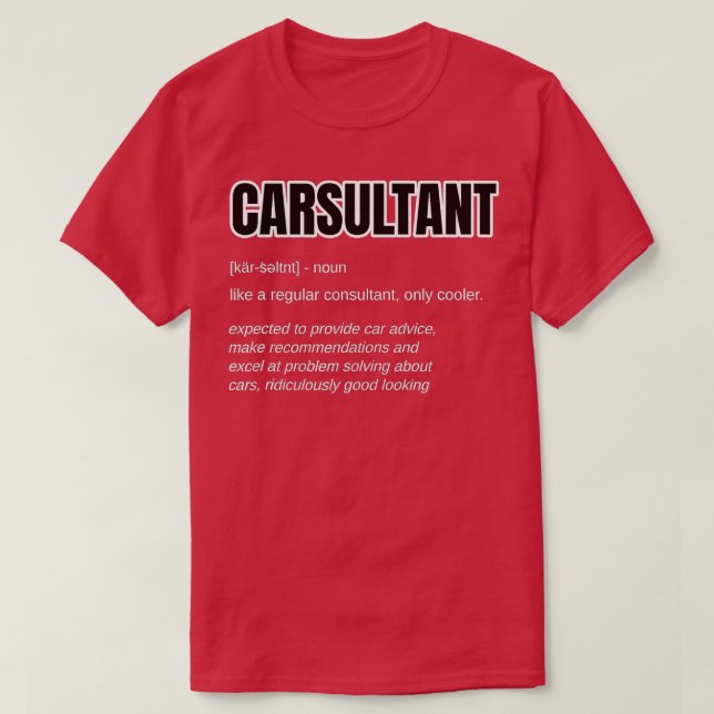 Camiseta Presente de Cara de carro engraçado - Carman de de (Frente do Design)