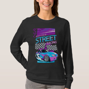 Camiseta Presente de Cara de carro   Street Racing Tee   Pr