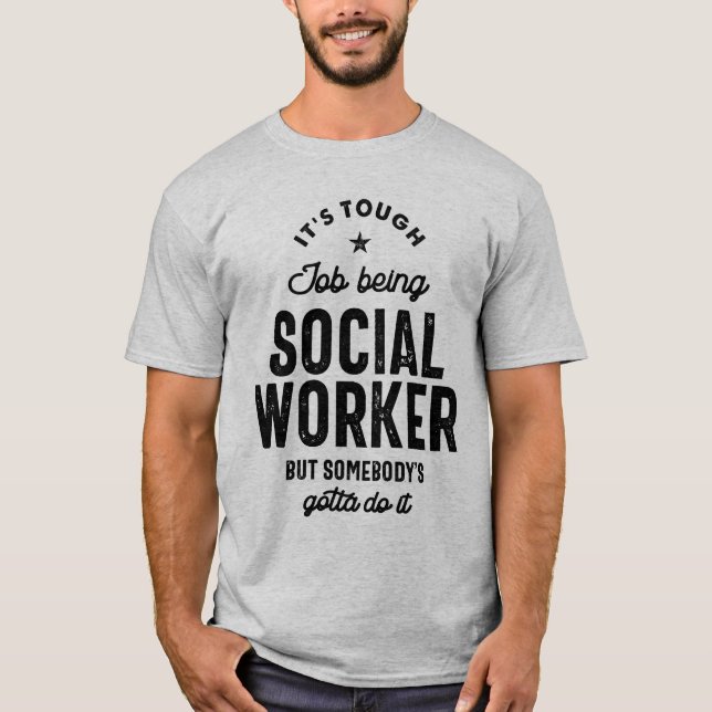 Camiseta Presente de Cargo do Trabalhador Social (Frente)