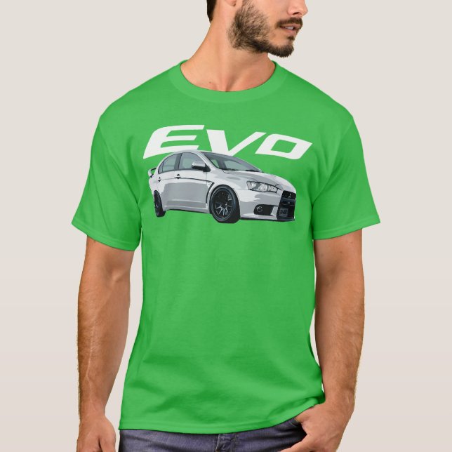 Camiseta Presente de carro JDM EVO X (Frente)