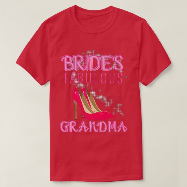 Camiseta Presente de Casamento Familiar Brinca Fabulosa Avó (Frente do Design)