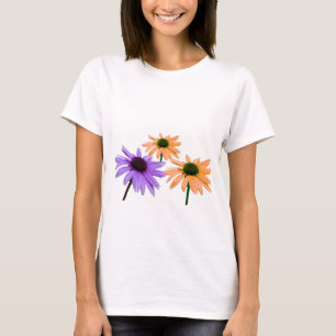 Camiseta presente de casamento, flores de margarida, obriga