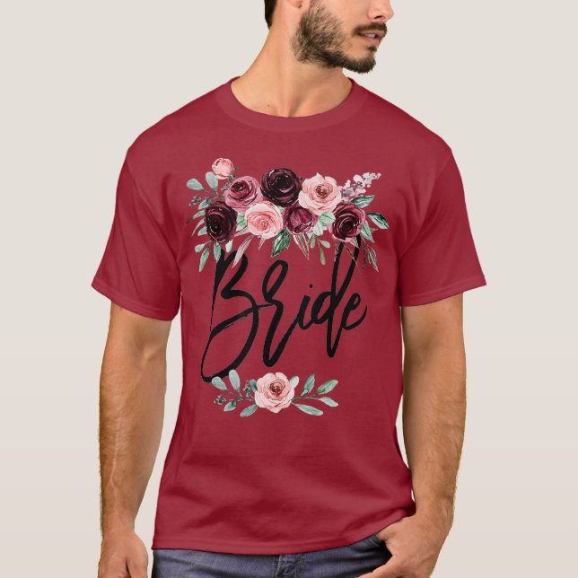 Camiseta Presente de casamento para ela da dama de honra (Frente)