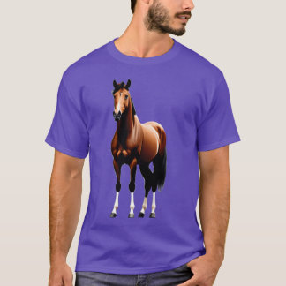 Camiseta Presente de Cavalo de Warmblood Permanente