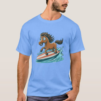 Camiseta presente de Cavalo surf