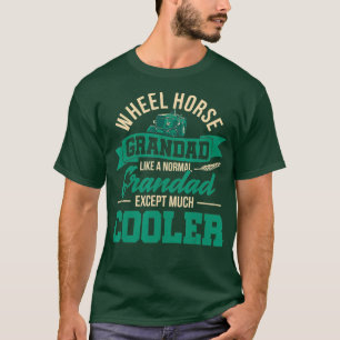 Camiseta Presente de cavalos de rodas para a criação de tra