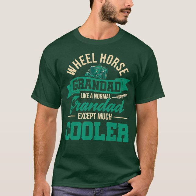 Camiseta Presente de cavalos de rodas para a criação de tra (Frente)