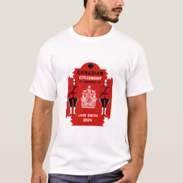 Camiseta Presente de celebração de cidadania canadense