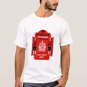 Camiseta Presente de celebração de cidadania canadense