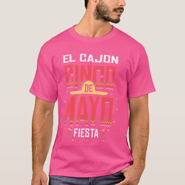 Camiseta Presente de Celebração dos Cinco de Mayo na Califó (Frente)