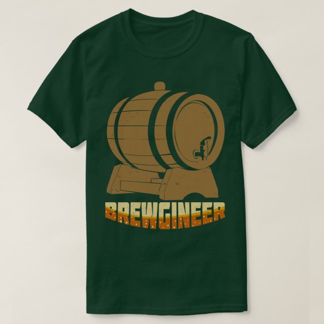 Camiseta Presente de cerveja de reprodução de cerveja de re (Frente do Design)