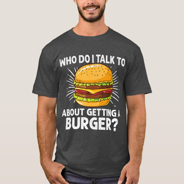 Camiseta Presente de Cheeseburger para amantes de hambúrgue (Frente)