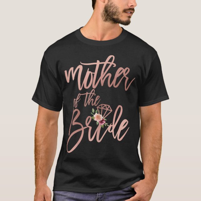 Camiseta Presente de Chuveiro de Noiva para a Mãe da Noiva (Frente)