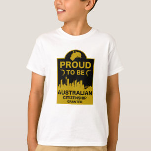 Camiseta Presente de cidadania australiana