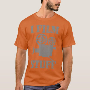 Camiseta Presente de cinegrafista Eu filme coisas Diretor d
