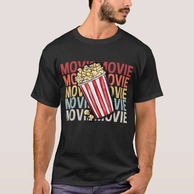Camiseta Presente de cinema de televisão de filme Noite de  (Frente)