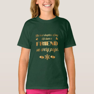 Camiseta Presente de citação de amizade para melhor amigo