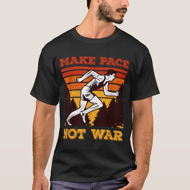 Camiseta Presente de Citação de Corredor Retro Engraçado -  (Frente)