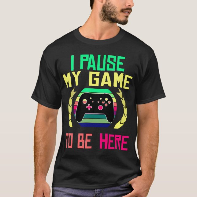 Camiseta Presente de citação de jogos (Frente)