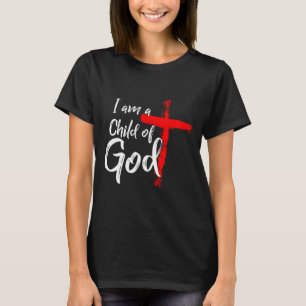 Camiseta Presente de Citação de Salvação Cristã Fofa Eu Sou