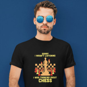 Camiseta Presente de Citação Engraçada de Xadrez para Jogad