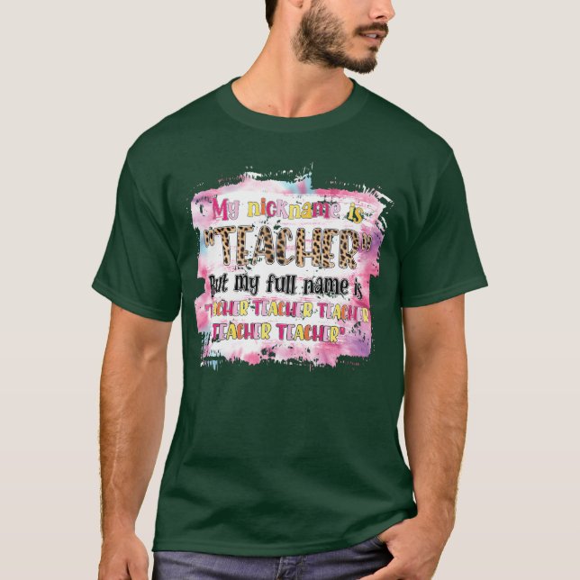Camiseta Presente de citações de professor (Frente)
