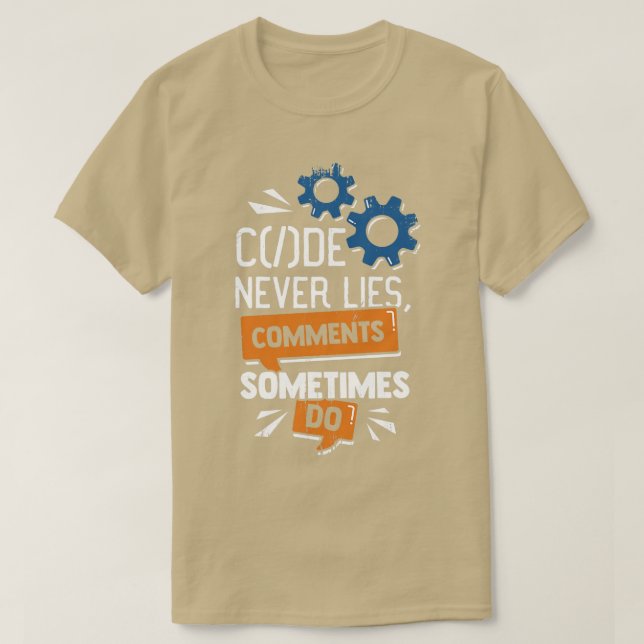 Camiseta Presente de código de depuração do programador (Frente do Design)