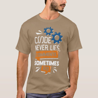 Camiseta Presente de código de depuração do programador
