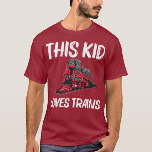 Camiseta Presente De Comboio legal Para Crianças Boys Rail