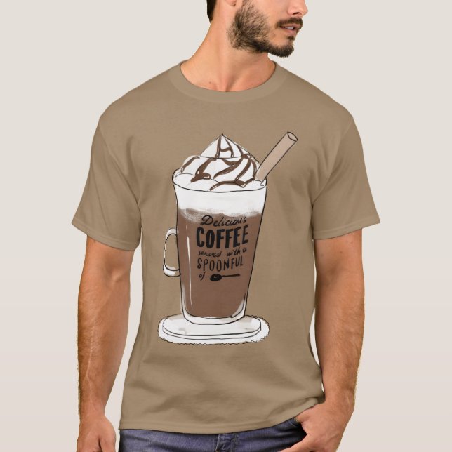 Camiseta Presente de comida café Design (Frente)