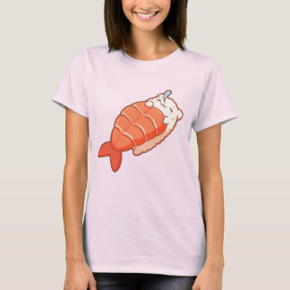 Camiseta Presente de comida para gatos fofos Ebi Neko Camar