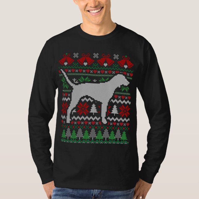 Camiseta Presente de Conhound Bluetick de Natal (Frente)