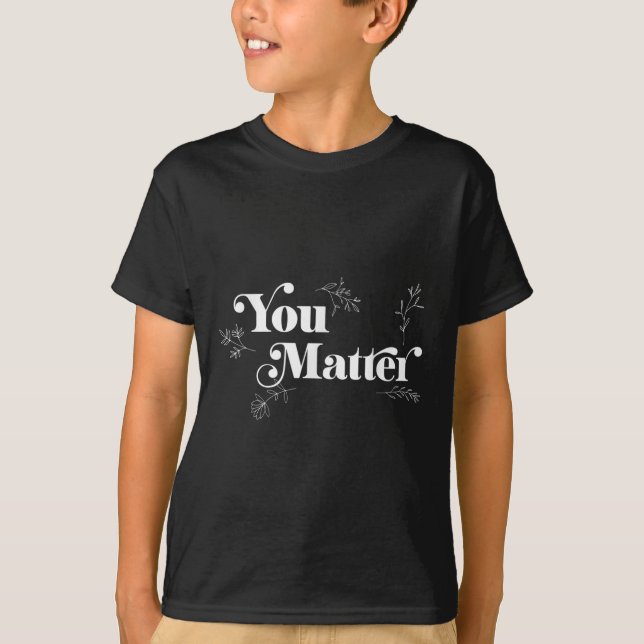 Camiseta Presente de Consciência da Saúde Mental com Depres (Frente)