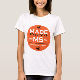 Camiseta Presente de Consciência de Sobrevivência com Escle