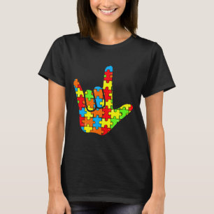 Camiseta Presente de Consciência do Autismo da Linguagem de