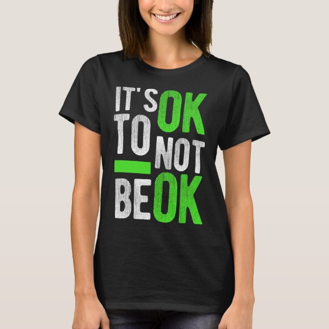 Camiseta Presente de Consciência do Suicídio da Saúde Menta (Frente)