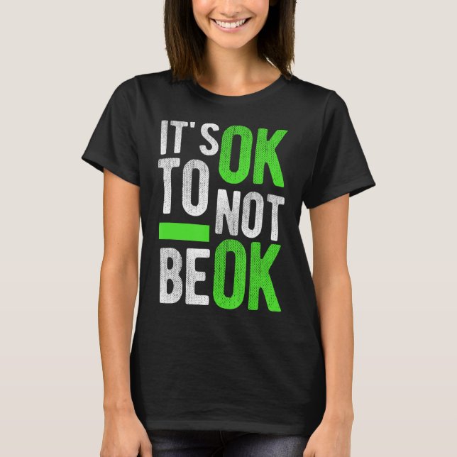 Camiseta Presente de Consciência do Suicídio da Saúde Menta (Frente)