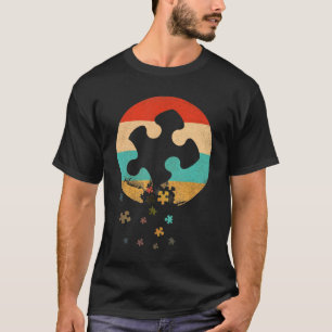 Camiseta Presente de consciência para o autismo bonito Vint