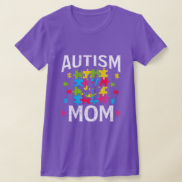 Camiseta Presente de Conscientização do Autismo para Mãe