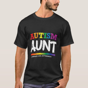Camiseta Presente de Conscientização sobre Autismo para Tia