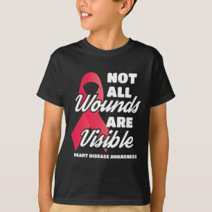 Camiseta Presente de Conscientização sobre Doenças Cardíaca