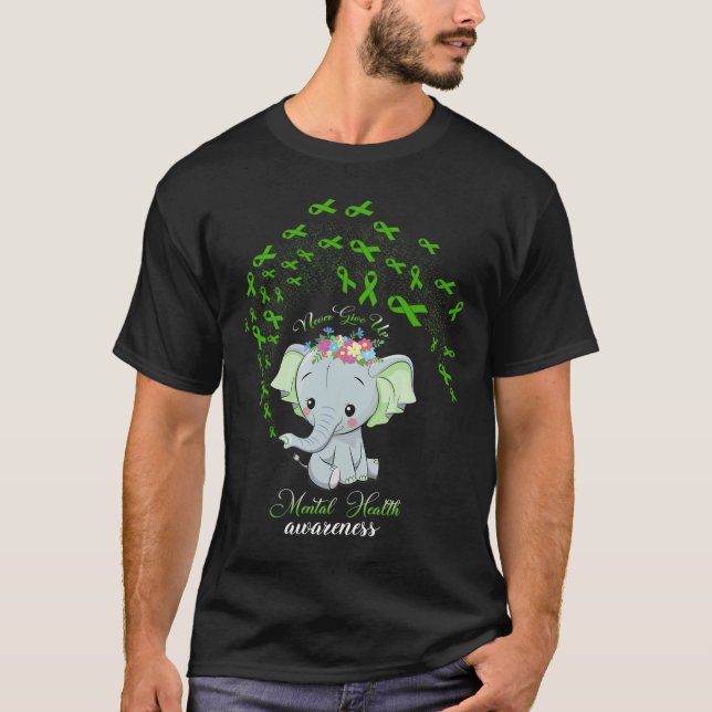 Camiseta Presente de conscientização sobre saúde mental de  (Frente)