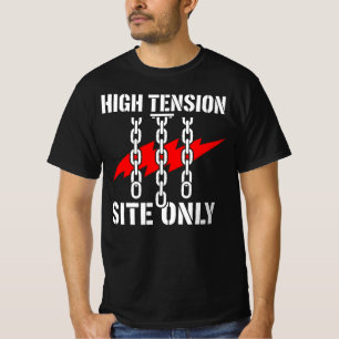 Camiseta Presente de Construção Apenas para Local de Alta T