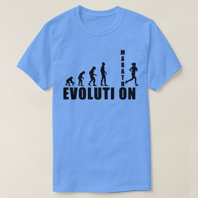 Camiseta presente de corredor da maratona de EVOLUÇÃO (Frente do Design)