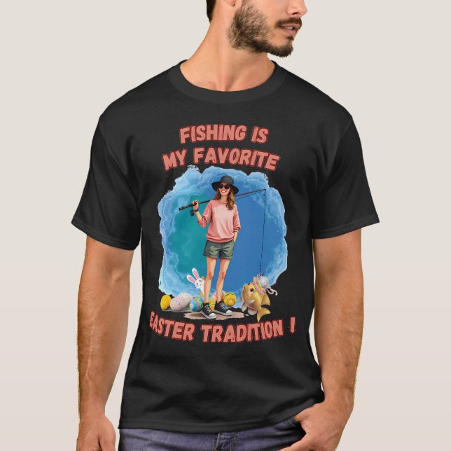 Camiseta Presente de Correspondência de Pesca Mãe e Bebê (Frente)