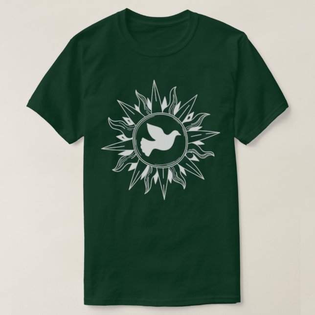 Camiseta Presente de corrida de pombo (Frente do Design)