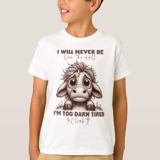 Camiseta Presente De Cow Cote Que Nunca Estarei Sobre O Ret