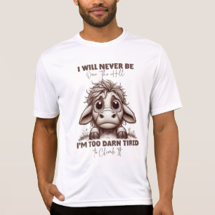 Camiseta Presente De Cow Cote Que Nunca Estarei Sobre O Ret