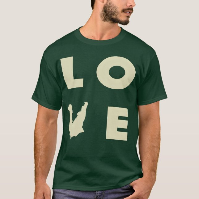 Camiseta Presente de Crocodilo Amor (Frente)